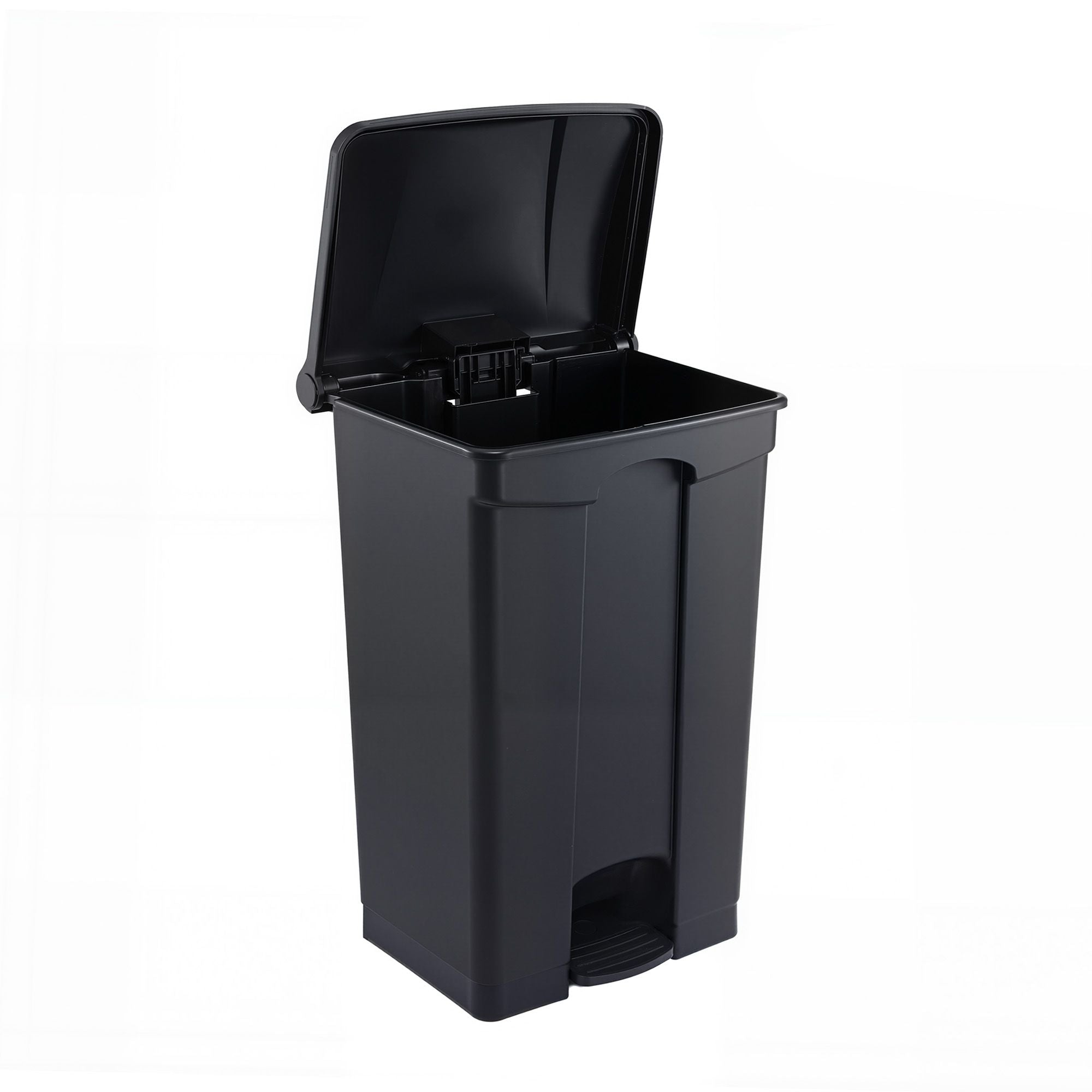 Artiss Rubbish Bin Garden 87L Large Pedal Plastic Indoor Outdoor Black Bedworld