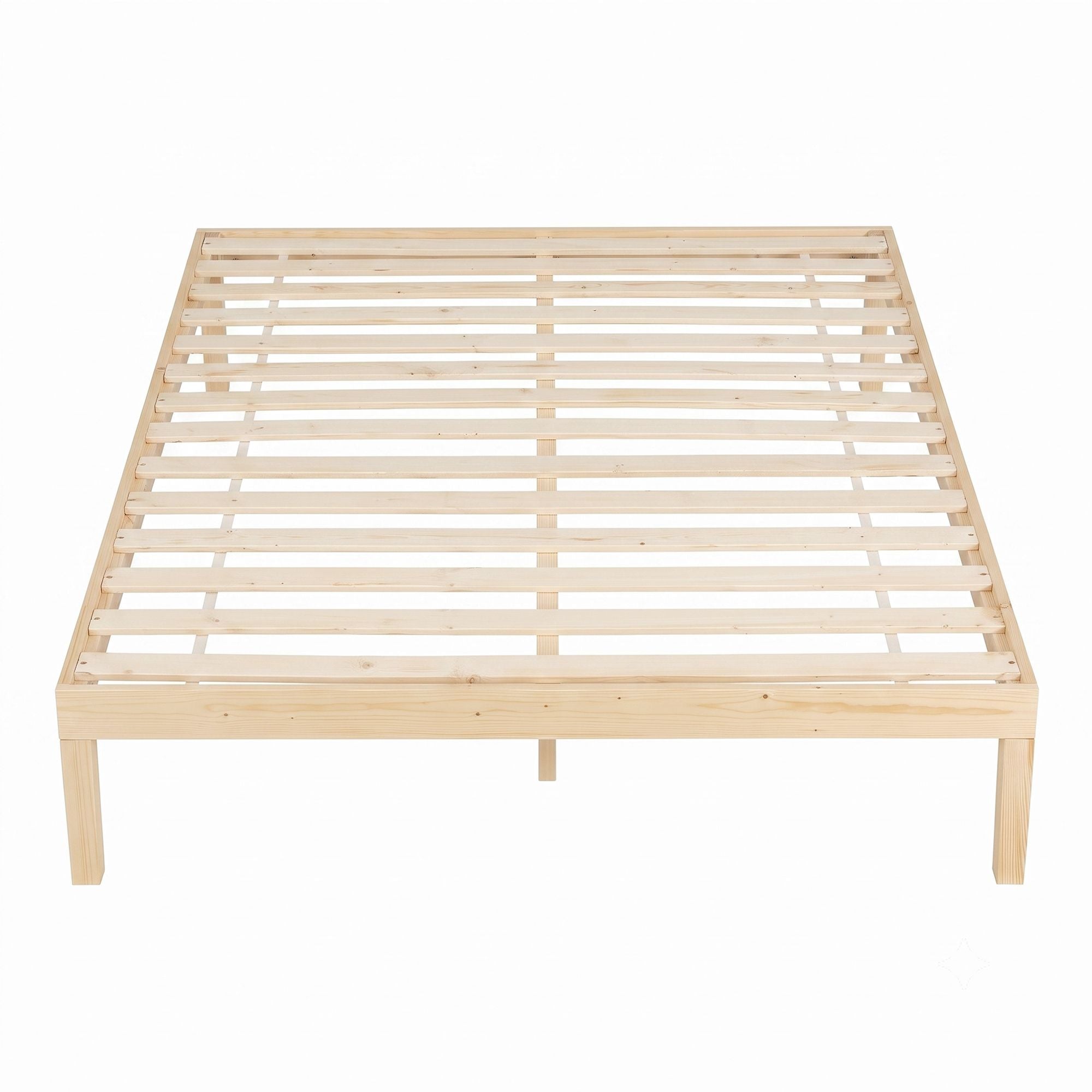 Artiss Bed Frame Double Size Wooden Base Mattress Platform Timber Pine BRUNO Bedworld