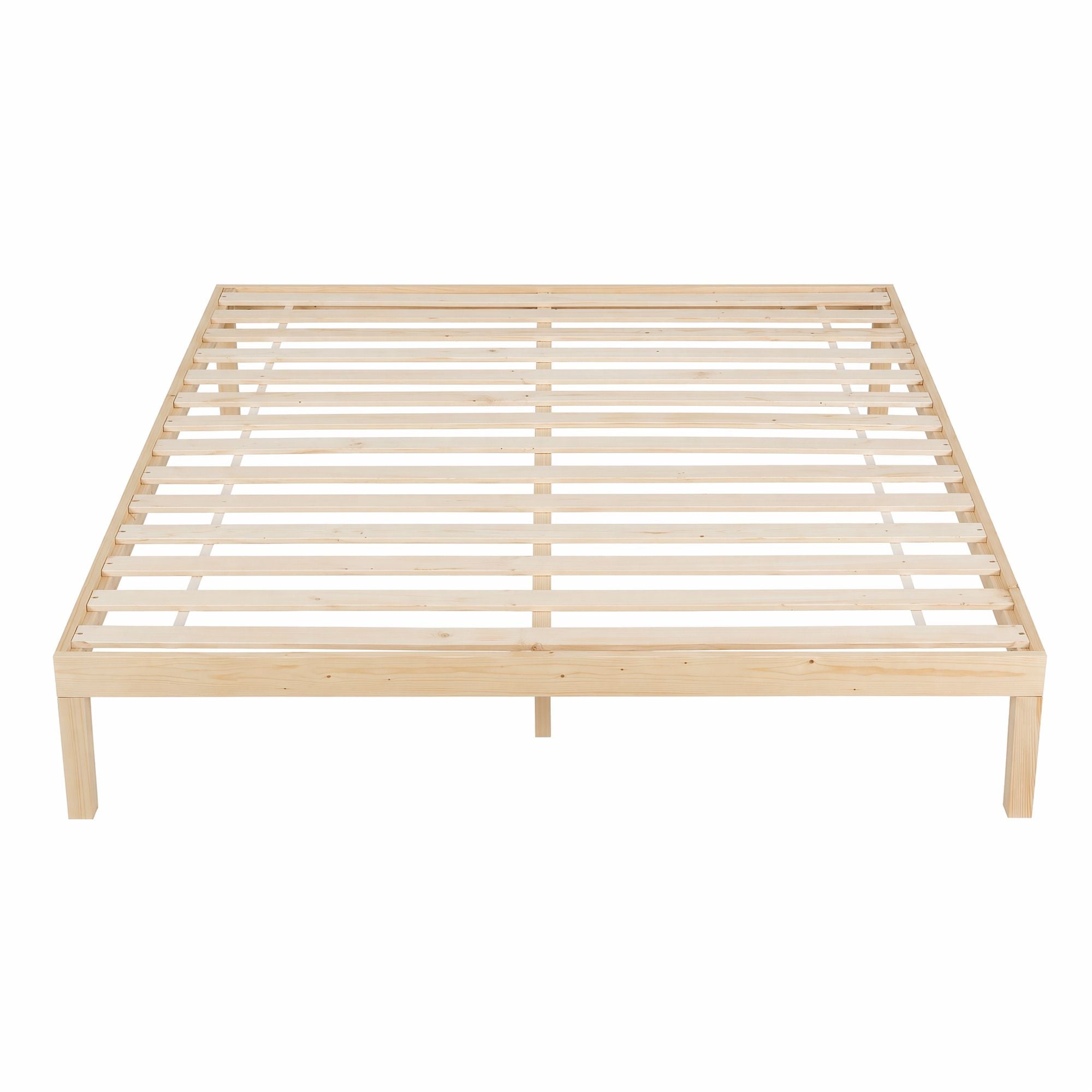 Artiss Bed Frame King Size Wooden Base Mattress Platform Timber Pine BRUNO Bedworld