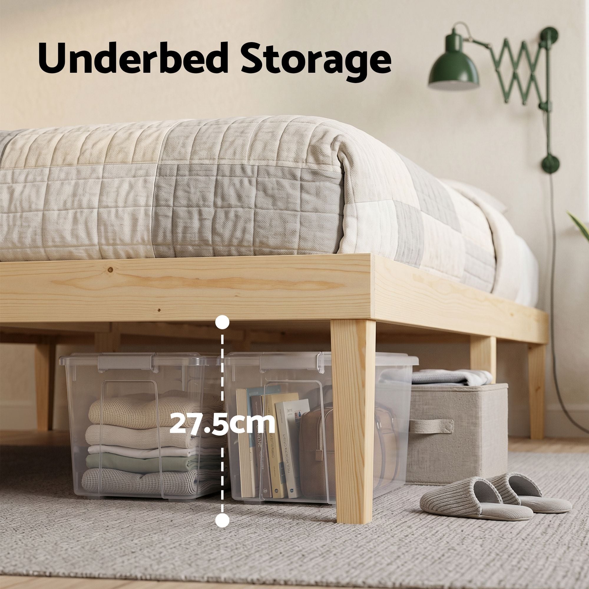 Artiss Bed Frame Single Size Wooden Base Mattress Platform Timber Pine BRUNO Bedworld