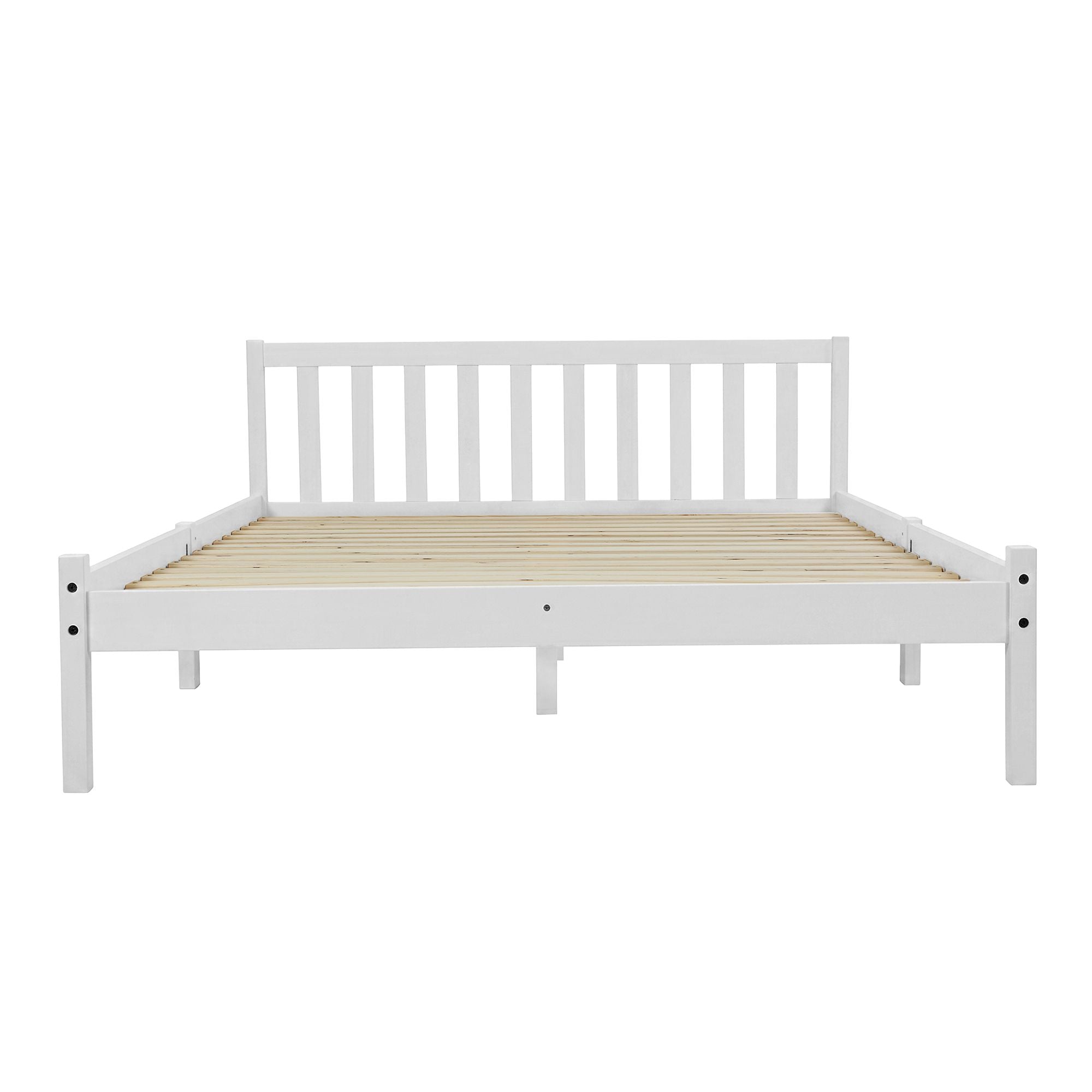 Artiss Bed Frame Queen Size Wooden White SOFIE