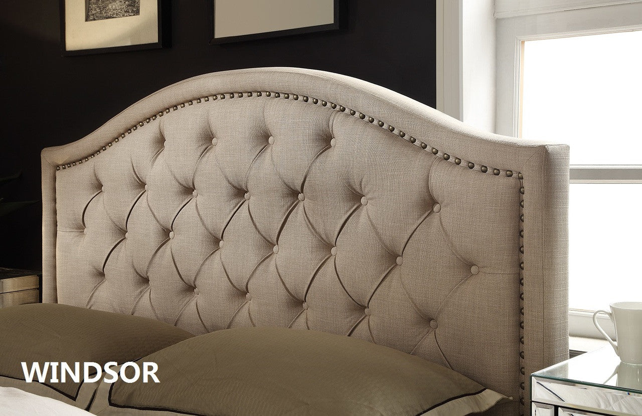 Windsor Gas Lift Upholstered Storage Bedframe - Bedhead