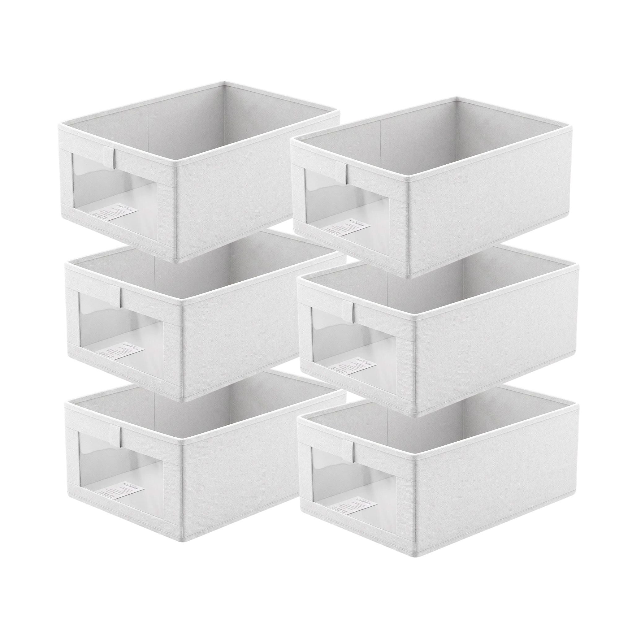 Artiss 6 Pack Linen Closet Organizers and Storage Foldable Clothing Bins Bedworld