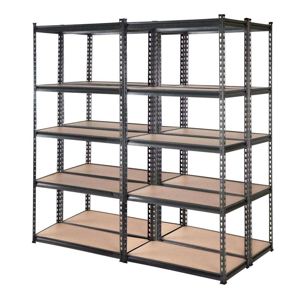 8M Garage Shelving Warehouse Rack Pallet Racking Storage Charcoal