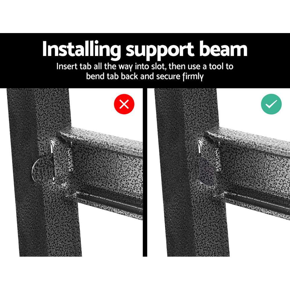 5M Steel Warehouse Racking Rack Shelving Storage Garage Shelves Shelf