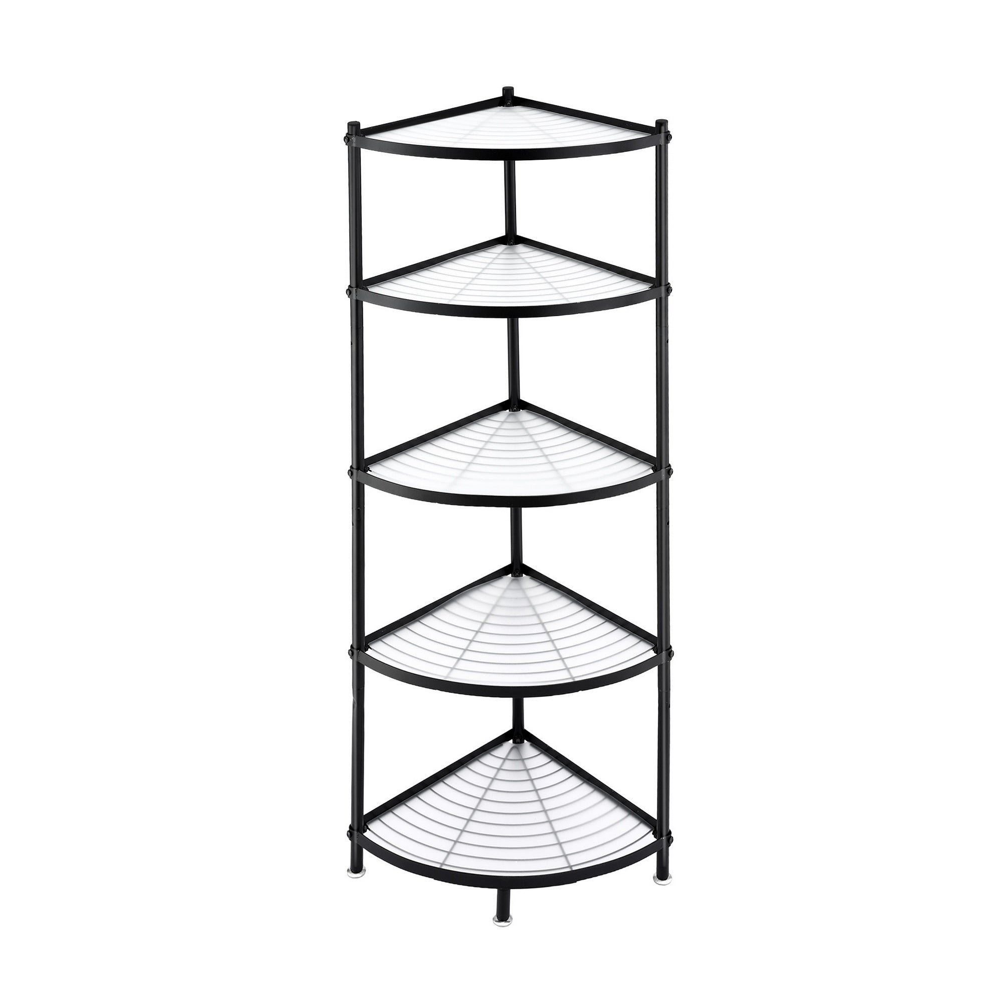 Artiss 5-Tier Kitchen Corner Shelf Rack Stand Microwave Metal Storage Shelves Bedworld