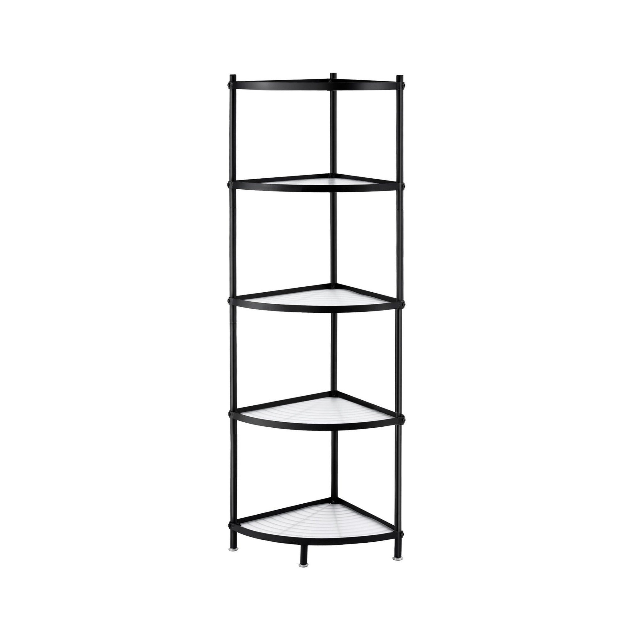 Artiss 5-Tier Kitchen Corner Shelf Rack Stand Microwave Metal Storage Shelves Bedworld