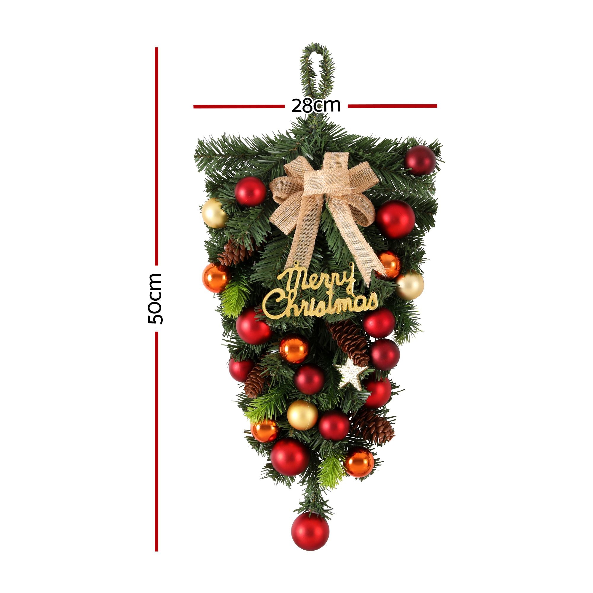 Jingle Jollys Hanging Christmas Garland 50CM Ornaments Party Decorations Bedworld