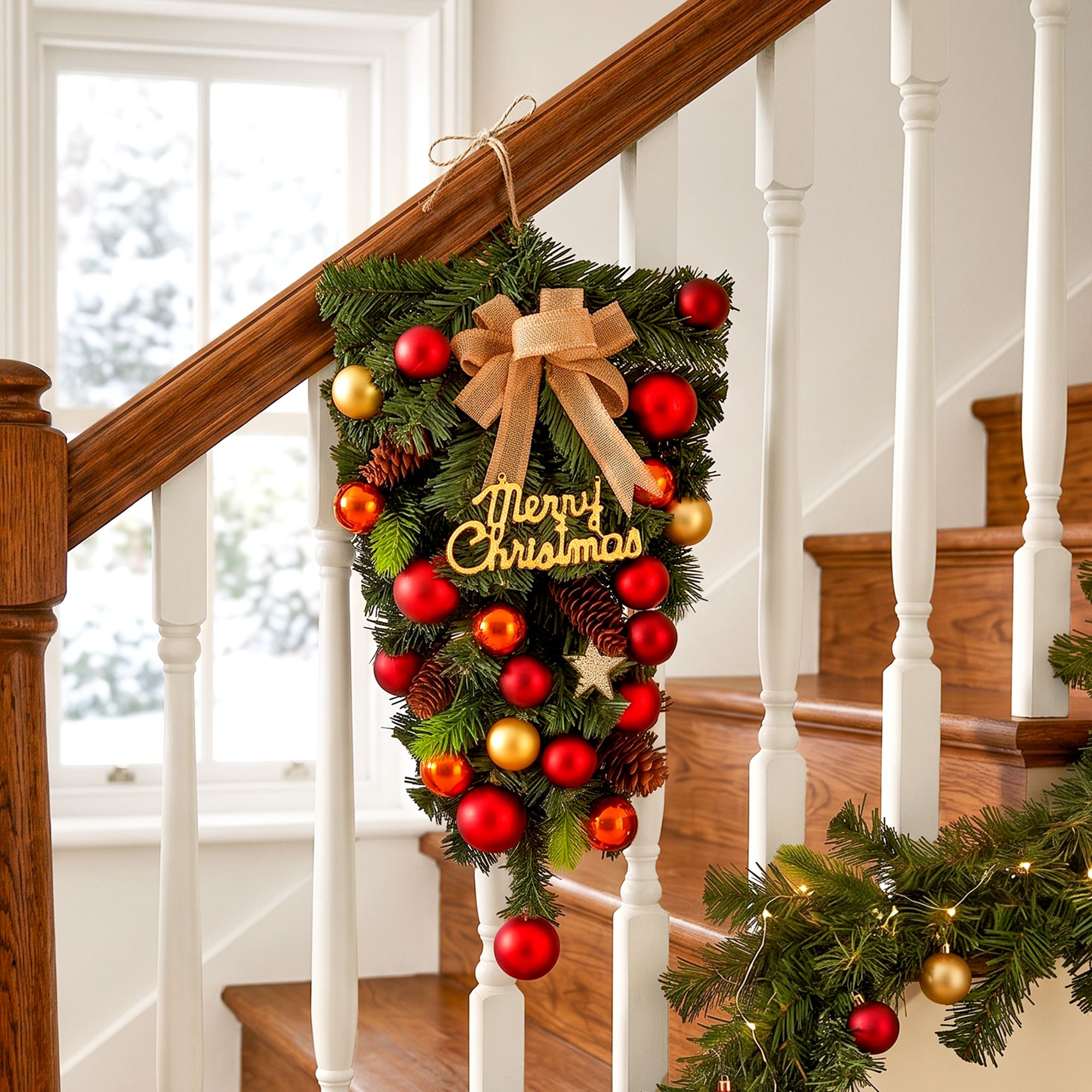 Jingle Jollys Hanging Christmas Garland 50CM Ornaments Party Decorations Bedworld