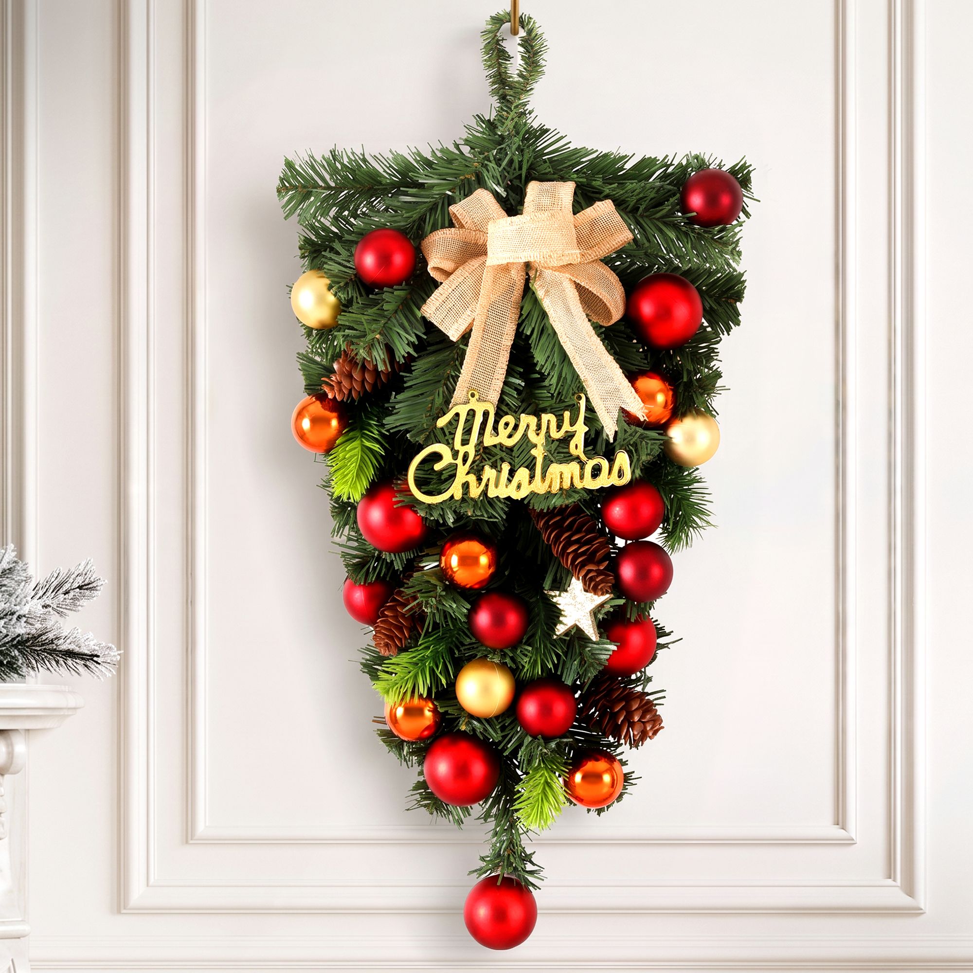 Jingle Jollys Hanging Christmas Garland 50CM Ornaments Party Decorations Bedworld
