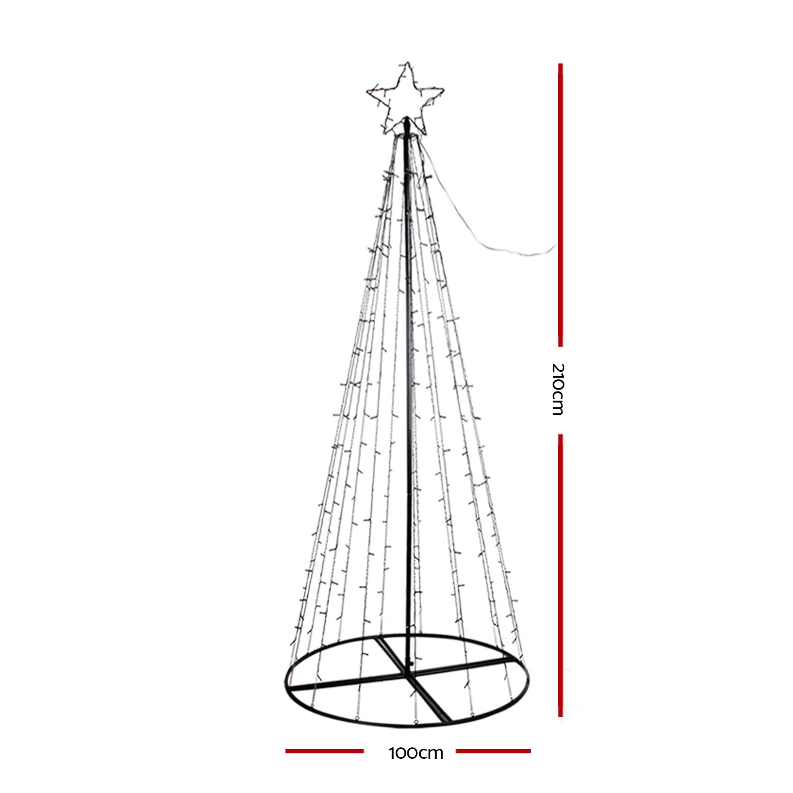 1M 264 LED Xmas Tree Decor Multi Colour