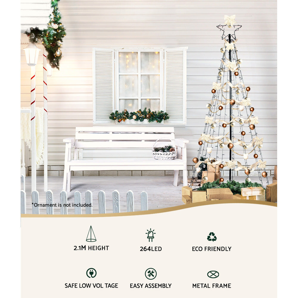 1M 264 LED Xmas Tree Decor Multi Colour