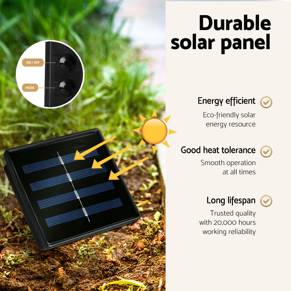 Durable solar panel for outdoor net light Christmas tree set