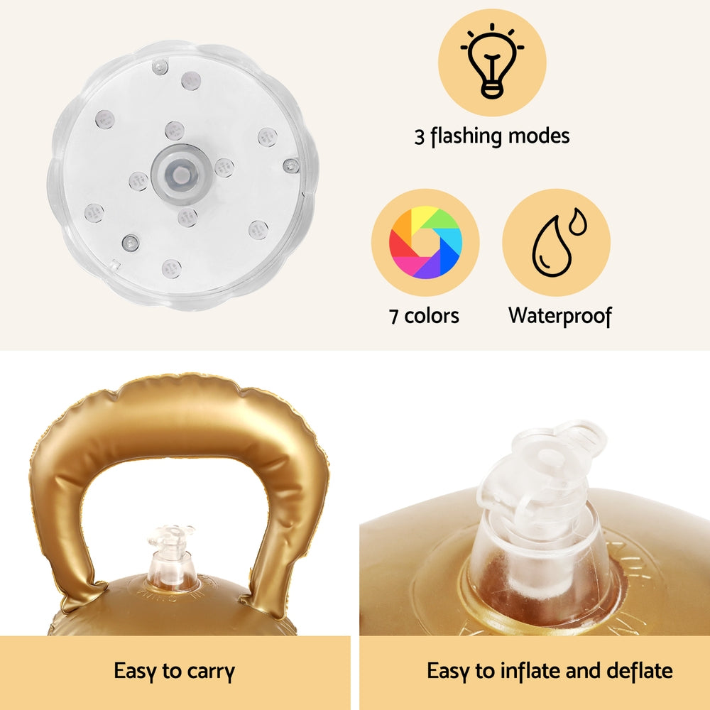 Inflatable Christmas ball LED light panel, waterproof controller, and bonus pump