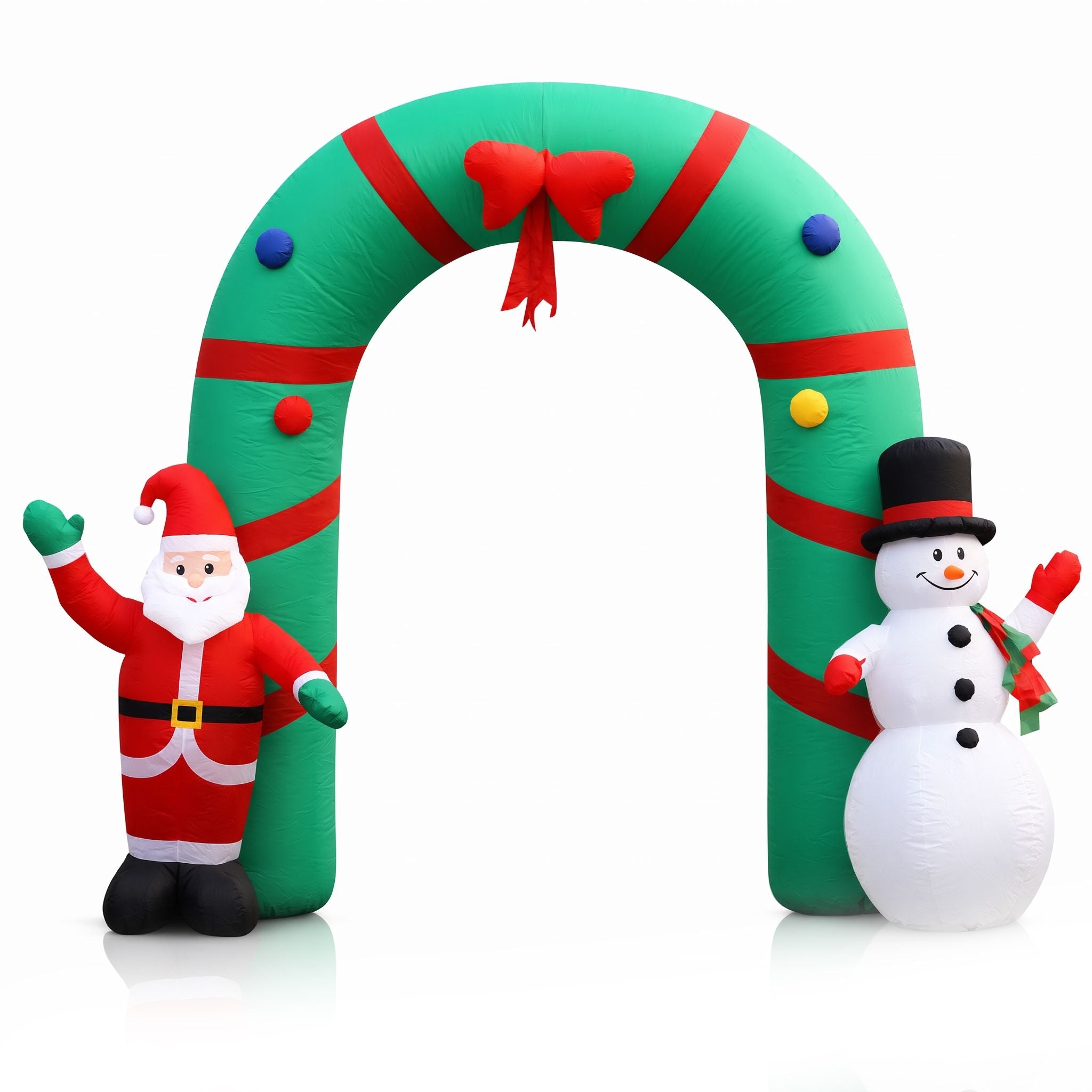 Jingle Jollys Christmas Inflatable Archwary 2.8M Illuminated Decorations Bedworld