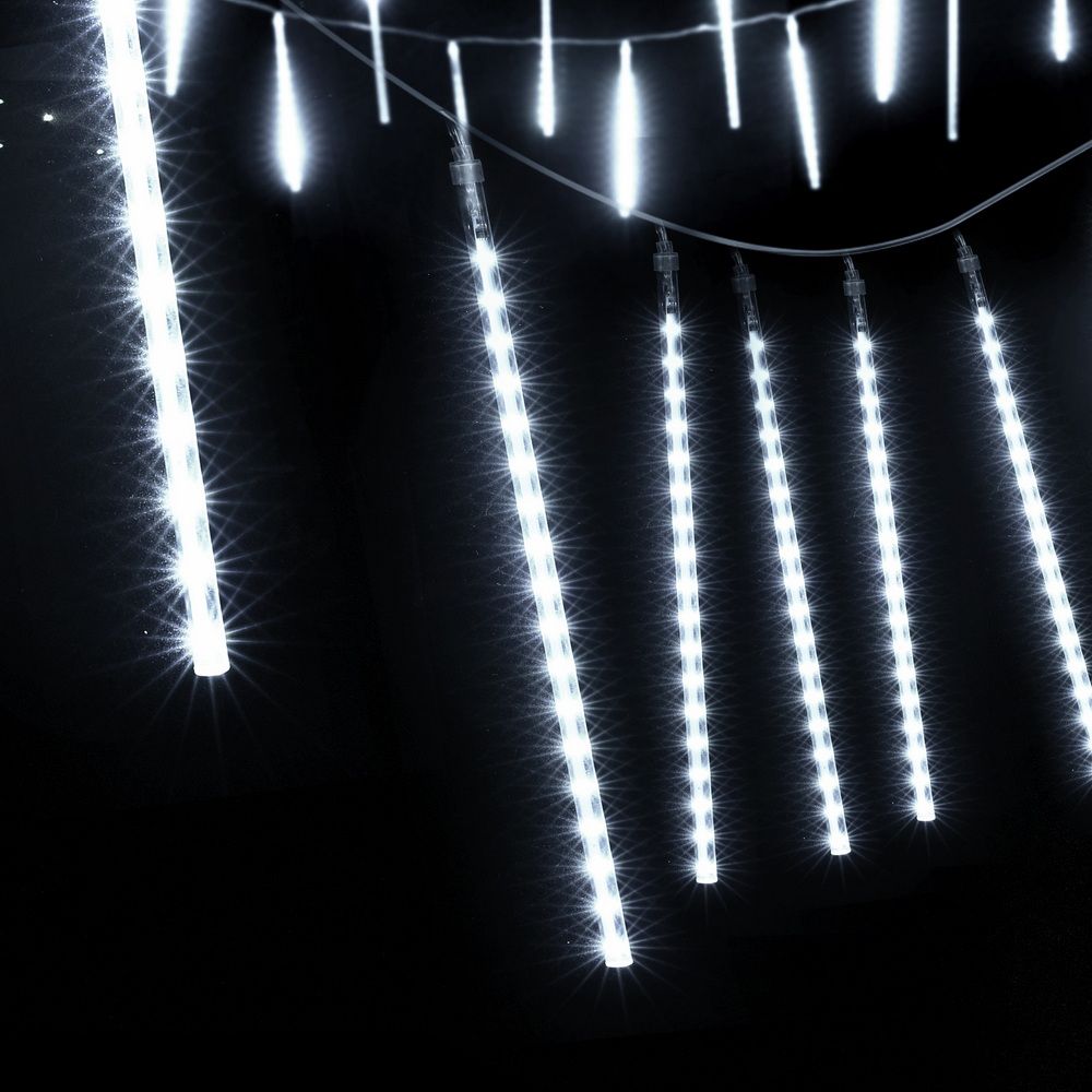 Jingle Jollys 7M Christmas Lights Shower Light 288 LED Icicle Falling Metor Bedworld