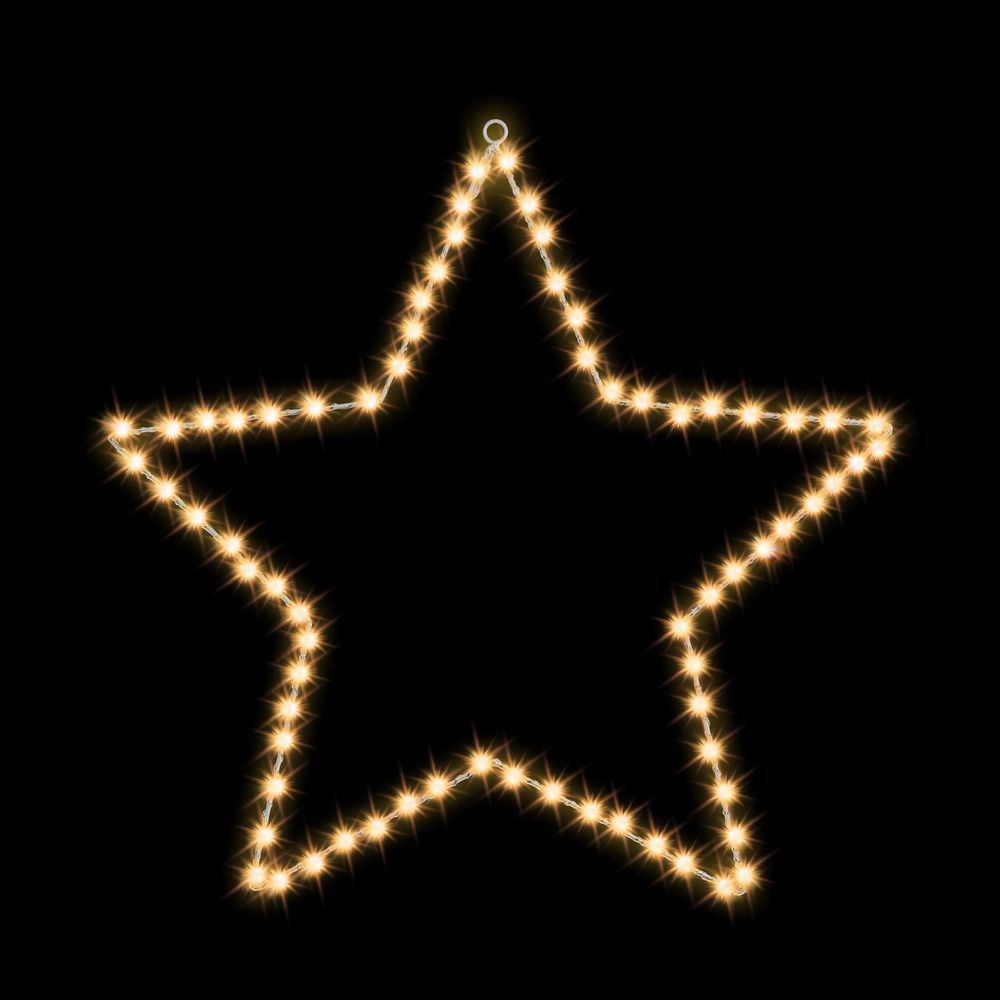 Jingle Jollys Christmas Lights 50cm Star 70 LED Xmas Decorations Bedworld