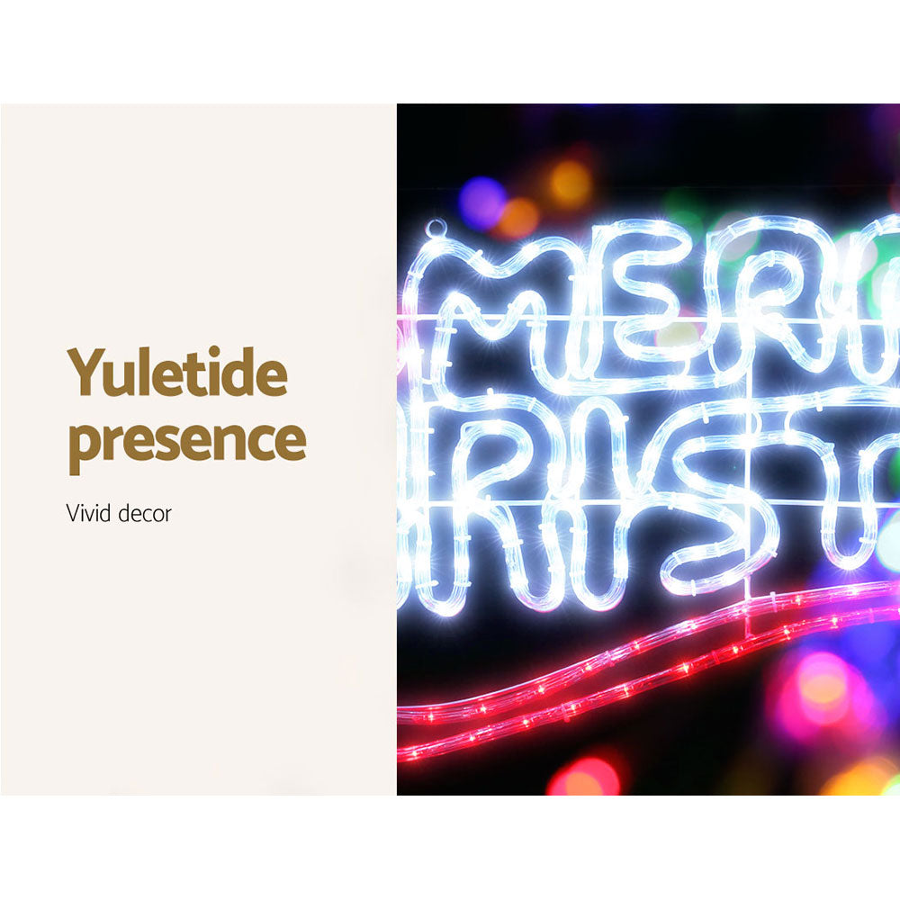 96M Christmas Lights Merry Christmas 288 LED Decorations Jingle Jollys