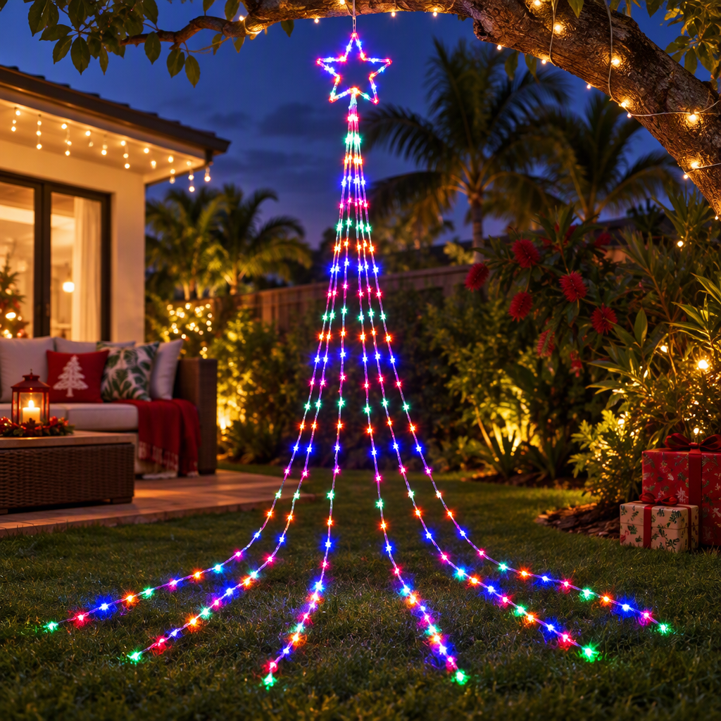 Jingle Jollys 3M Solar Christmas Lights String Light 200 LED Bedworld