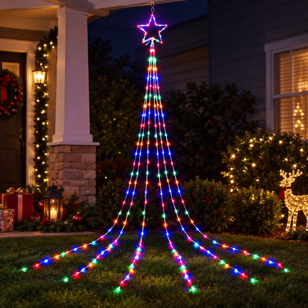 Jingle Jollys 3M Solar Christmas Lights String Light 200 LED Bedworld