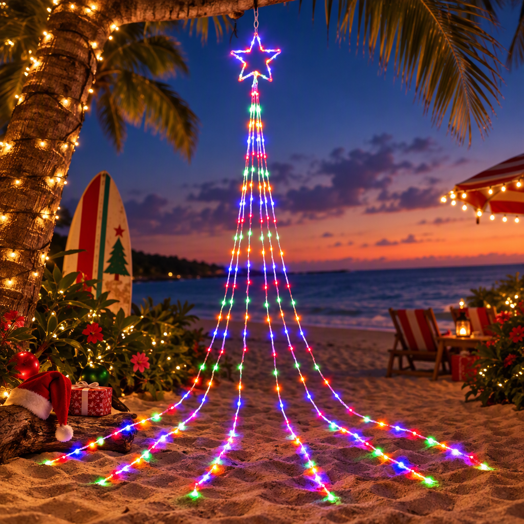 Jingle Jollys 3M Solar Christmas Lights String Light 200 LED Bedworld