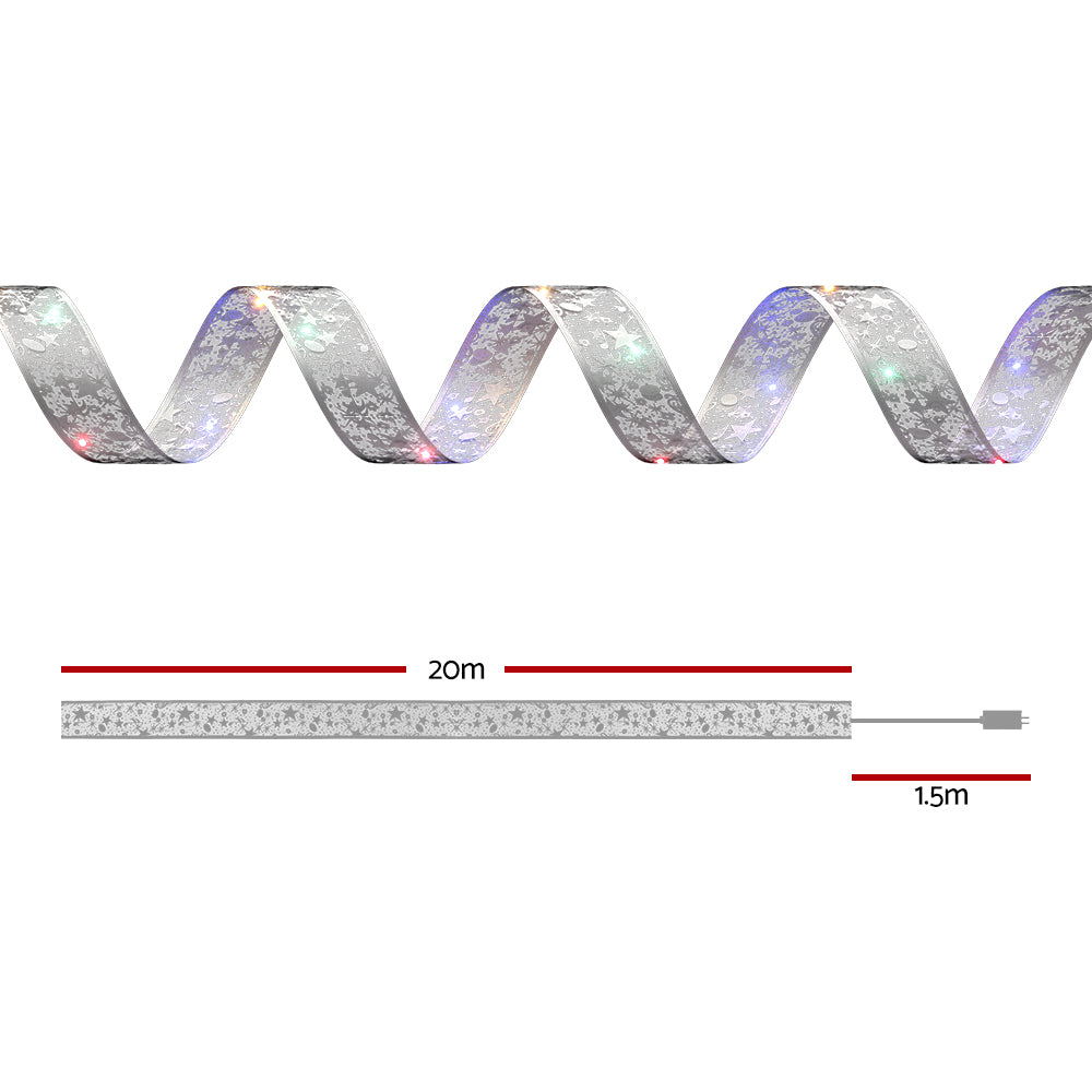 Multicolor LED fairy light ribbon strip with 1.5 m lead