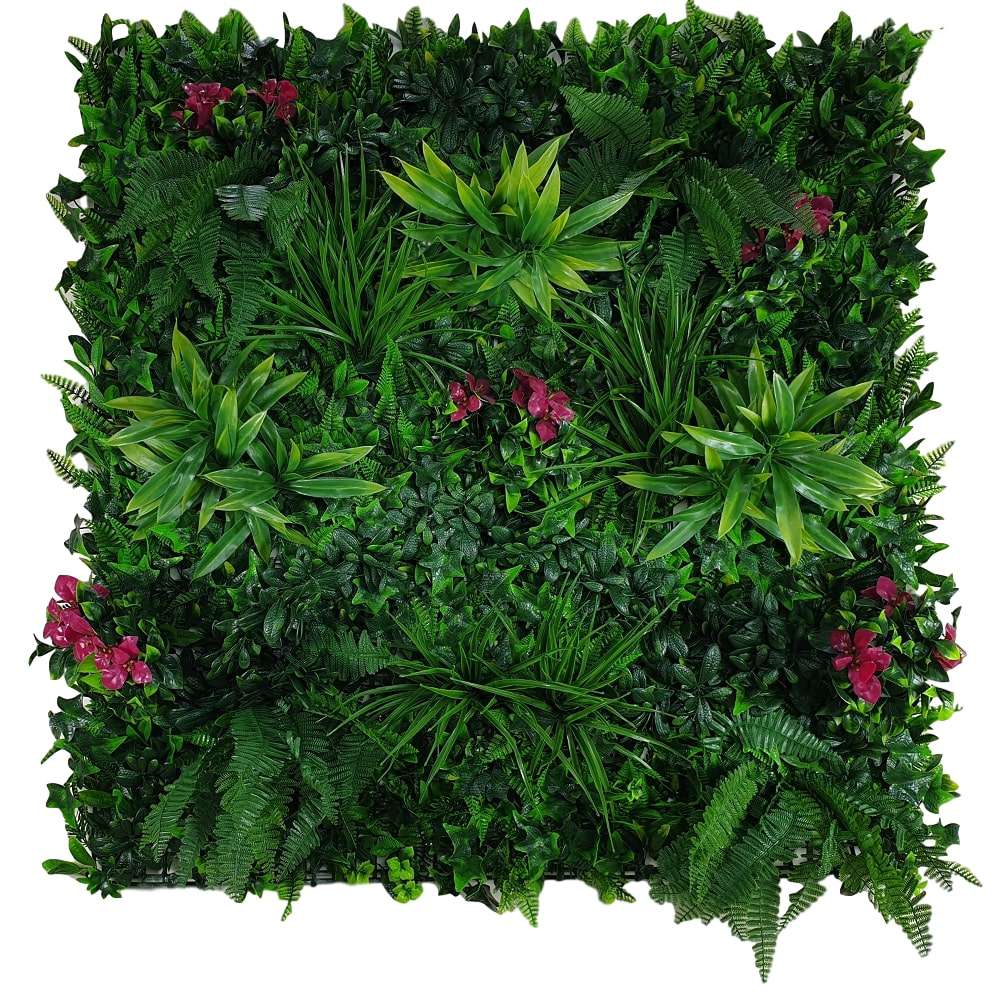 Flowering Lilac Vertical Garden / Green Wall UV Resistant 100cm