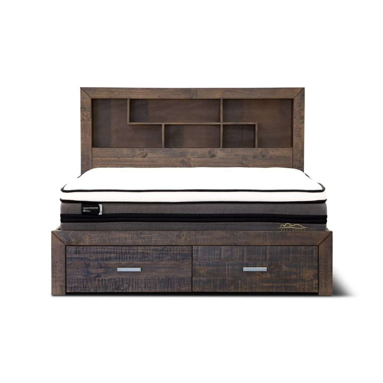 Sedona Timber Bed Frame with Storage 
