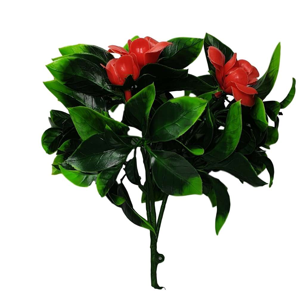 Elegant Red Rose Vertical Garden / Green Wall UV Resistant 100cm