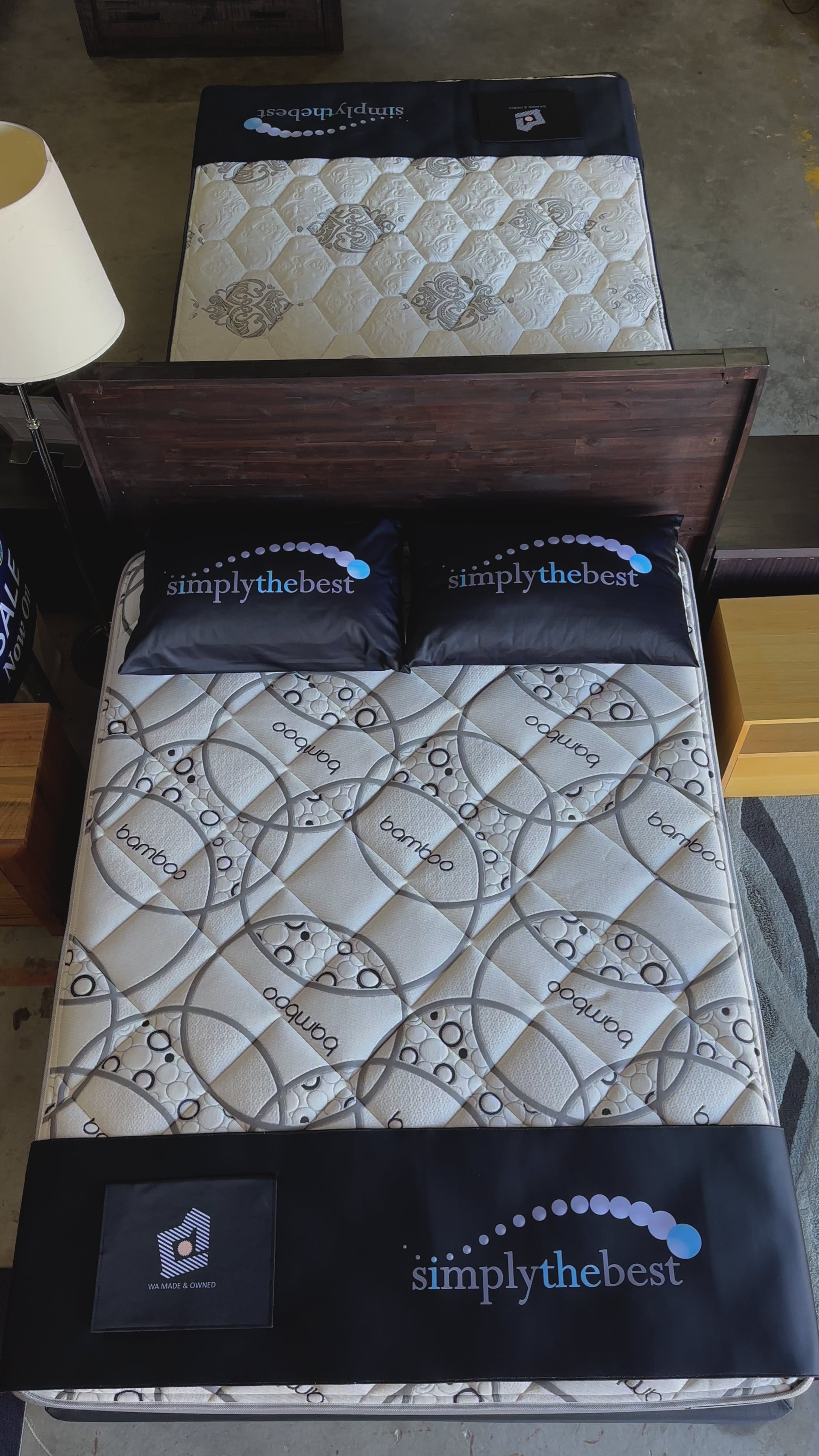 Entice Firm Mattress & Ensemble Base By Simply The Best