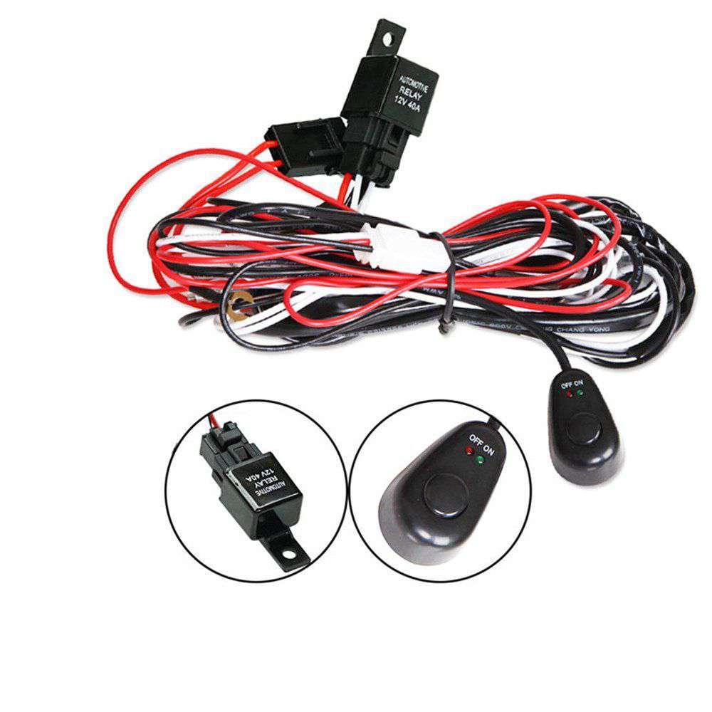 2-Way LED Driving Light Wiring Harness (12V-24V)