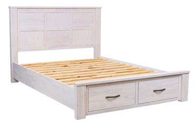 Florida Timber Drawer Storage Bed Frame 