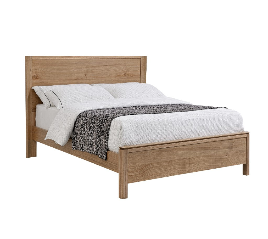 LUELLA Messmate Timber Bed Frame - Light Smoke