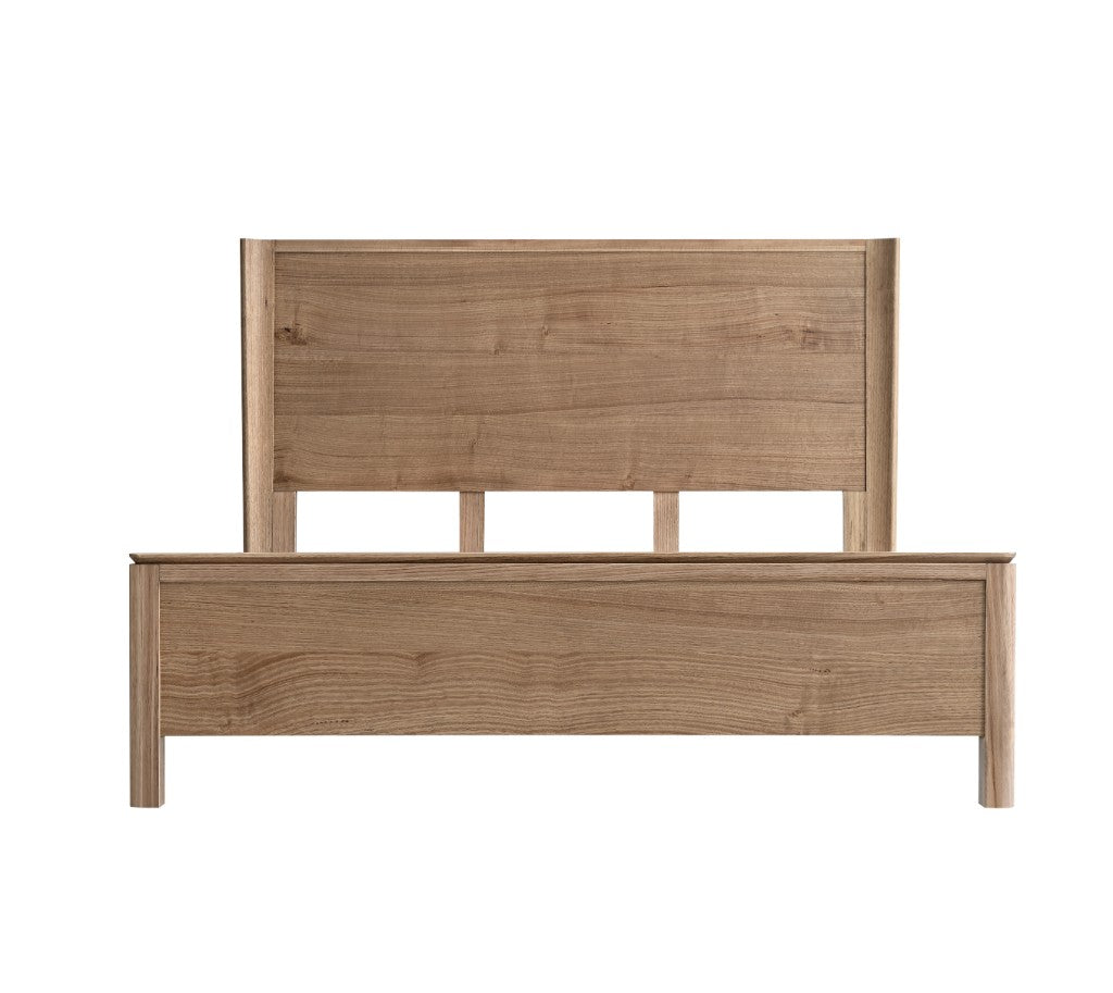 LUELLA Messmate Timber Bed Frame - Light Smoke