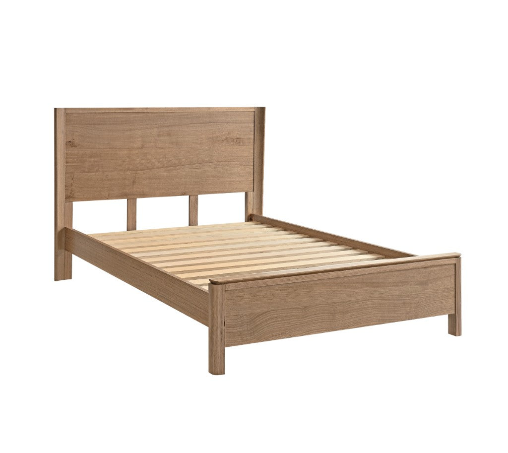 LUELLA Messmate Timber Bed Frame - Light Smoke