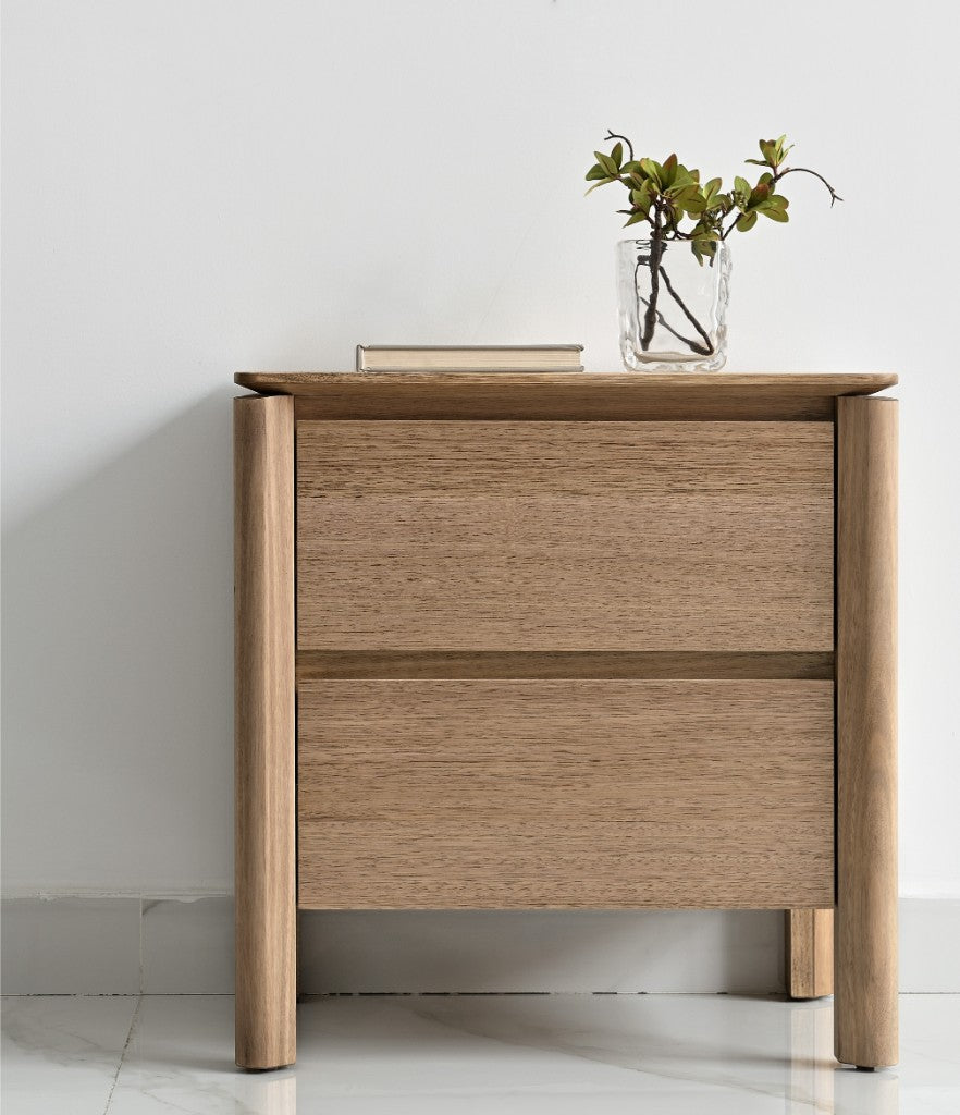 LUELLA Messmate Timber Bed Frame - Light Smoke