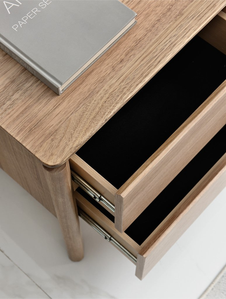 LUELLA Messmate Timber Bed Frame - Light Smoke