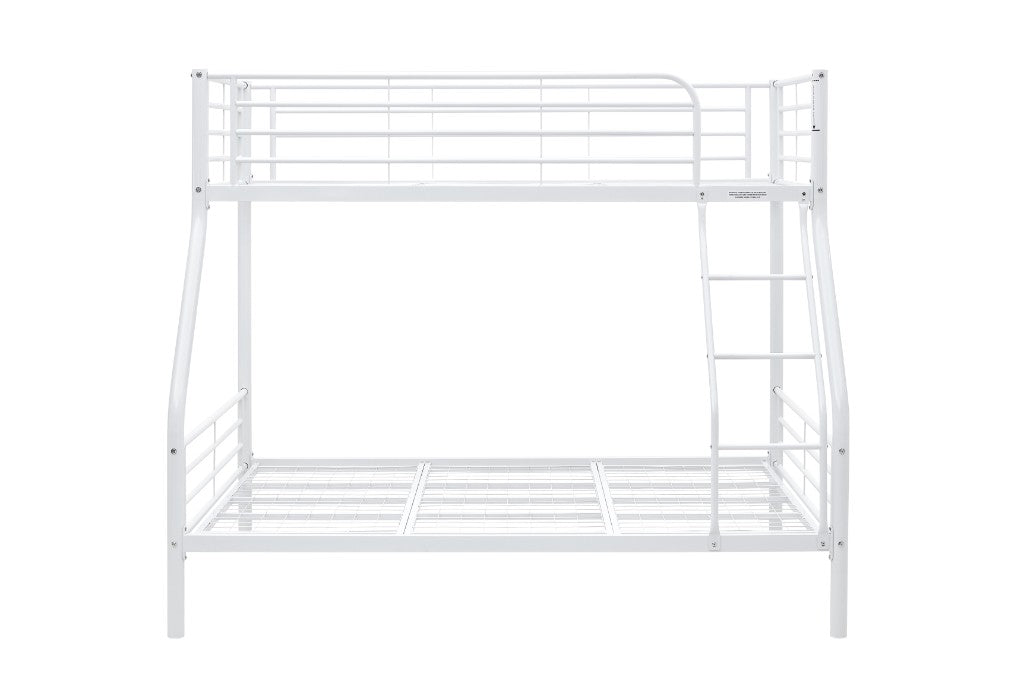 Tiamo Heavy Duty Metal Bunk Bed Single Over Double Black/white